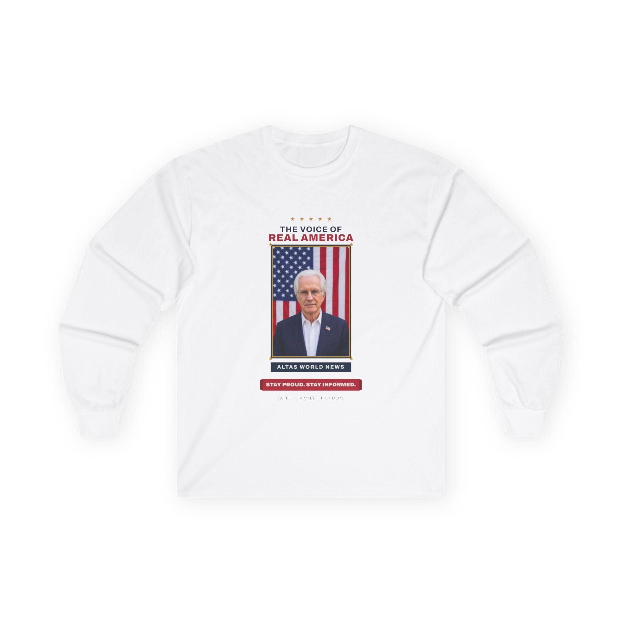 The Voice of Real America Long-Sleeve Tee | Altas World News