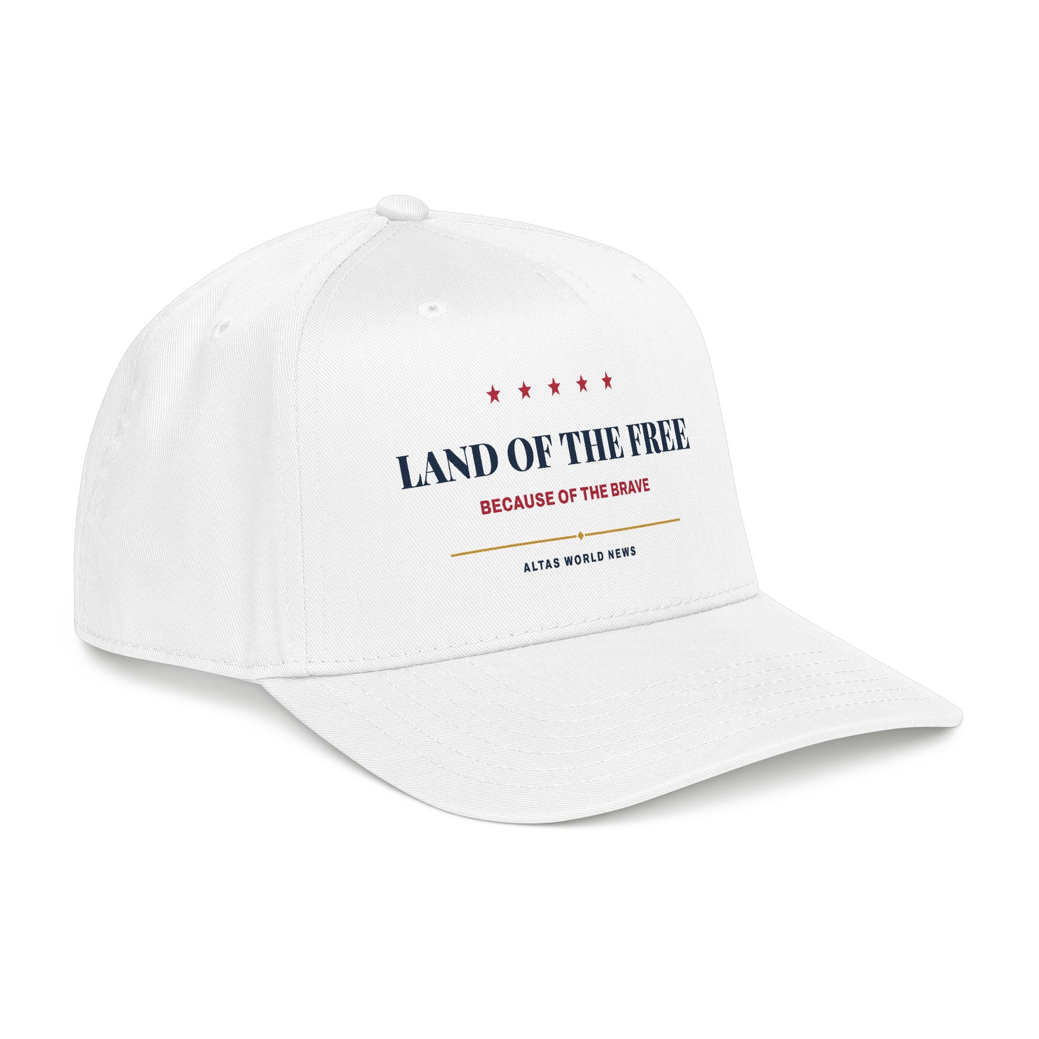 Land of the Free Baseball Cap — Because of the Brave | Altas World News