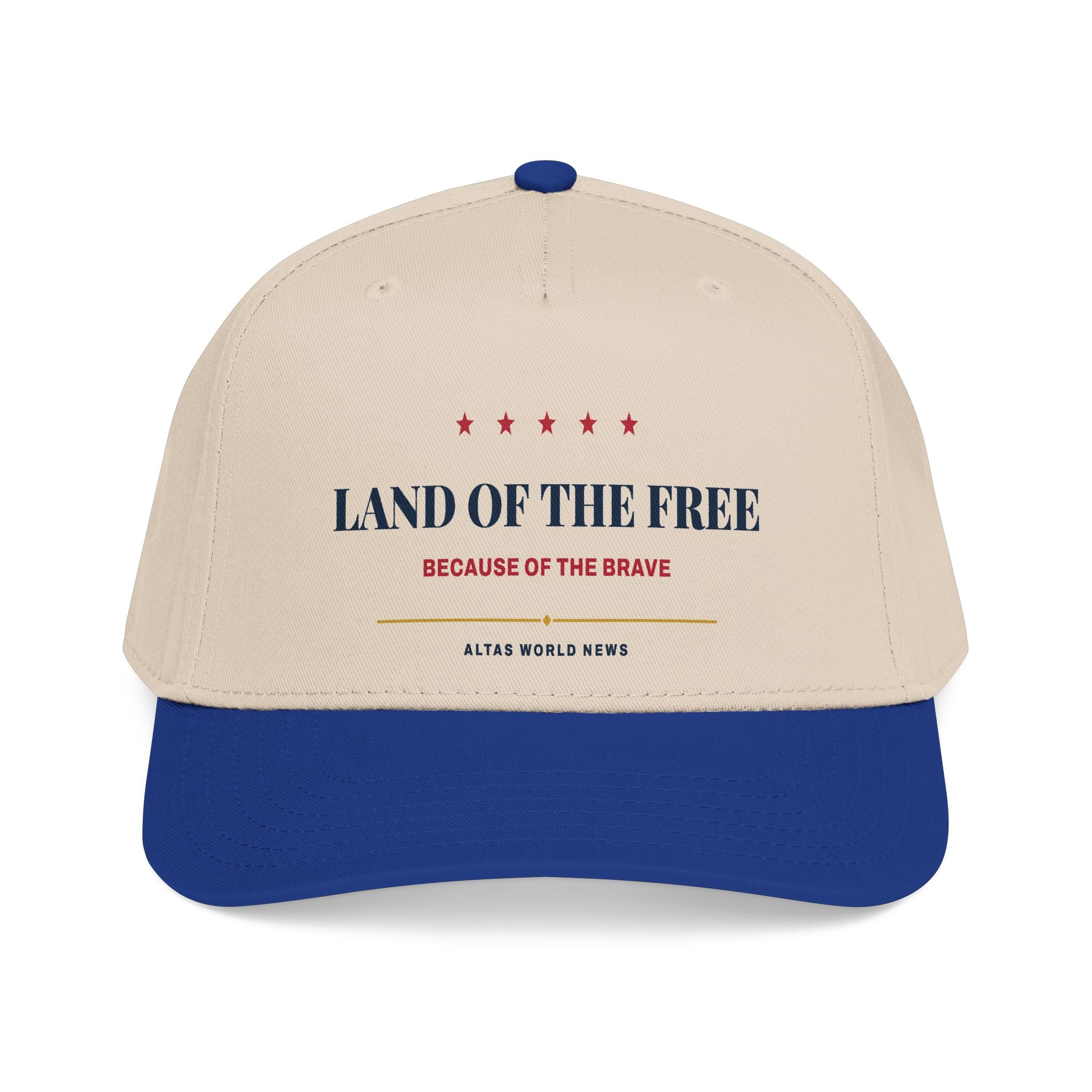 Land of the Free Baseball Cap — Because of the Brave | Altas World News
