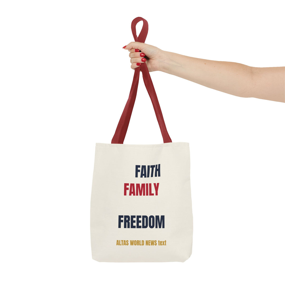 Faith Family Freedom Tote Bag — Patriotic Americana Canvas Tote | Altas World News
