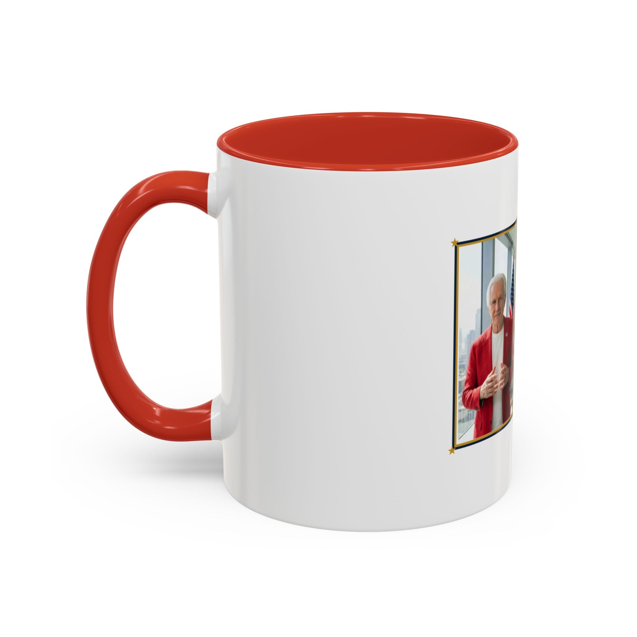Altas World News "The Voice of Real America" Accent Coffee Mug — Patriotic Conservative Gift Mug for Men, 11oz / 15oz, Stay Proud Stay Informed