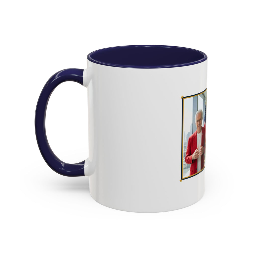 Altas World News "The Voice of Real America" Accent Coffee Mug — Patriotic Conservative Gift Mug for Men, 11oz / 15oz, Stay Proud Stay Informed