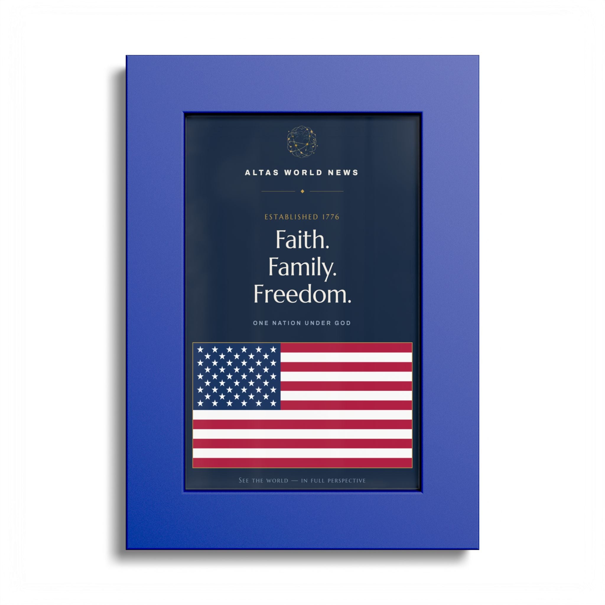 Faith. Family. Freedom. — One Nation Under God | Premium American Wall Print