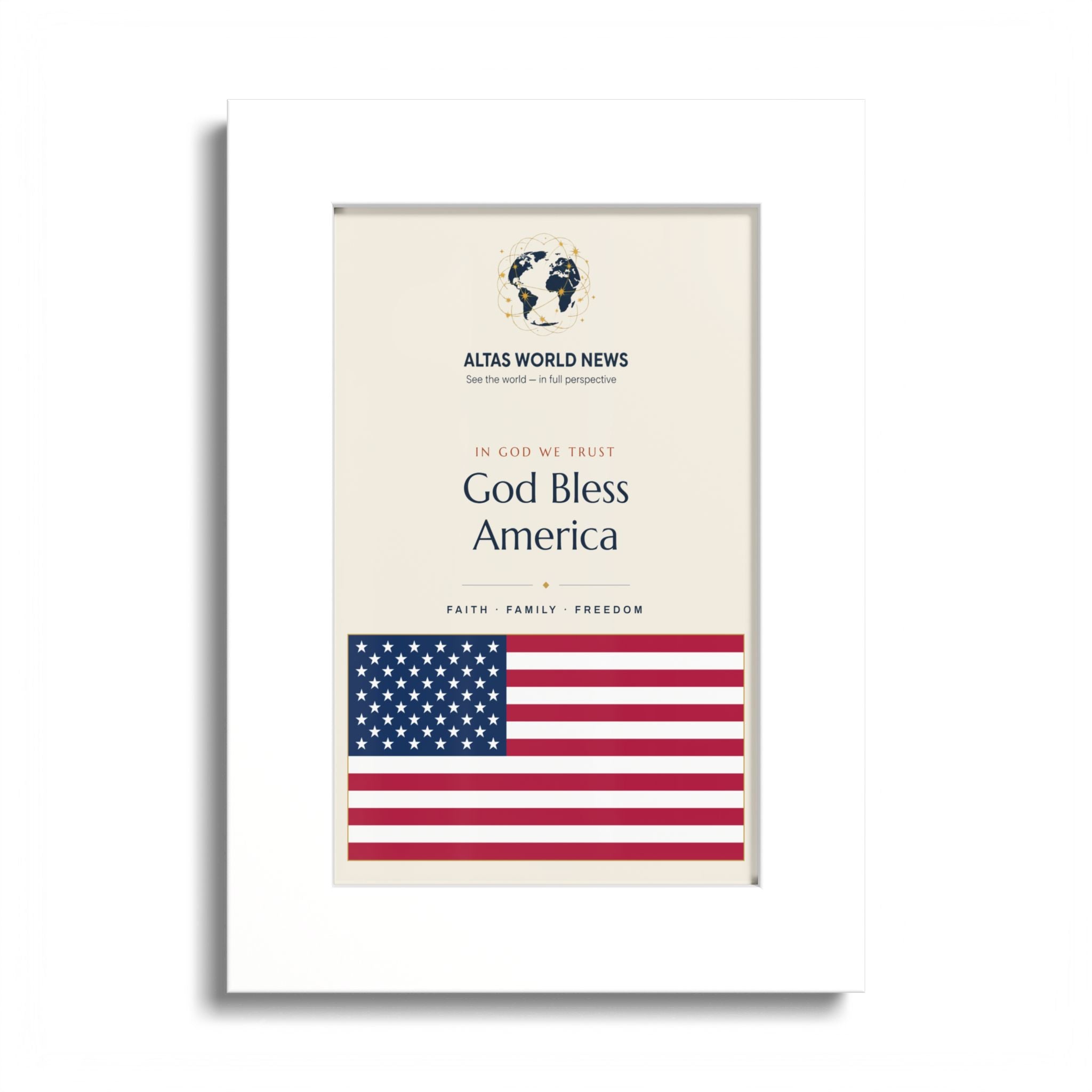 God Bless America Wall Print — The Gift for the Patriot Who Has Everything