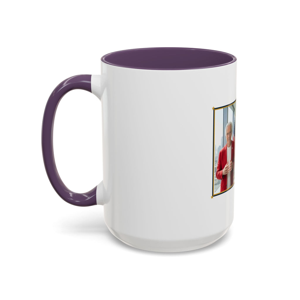 Altas World News "The Voice of Real America" Accent Coffee Mug — Patriotic Conservative Gift Mug for Men, 11oz / 15oz, Stay Proud Stay Informed