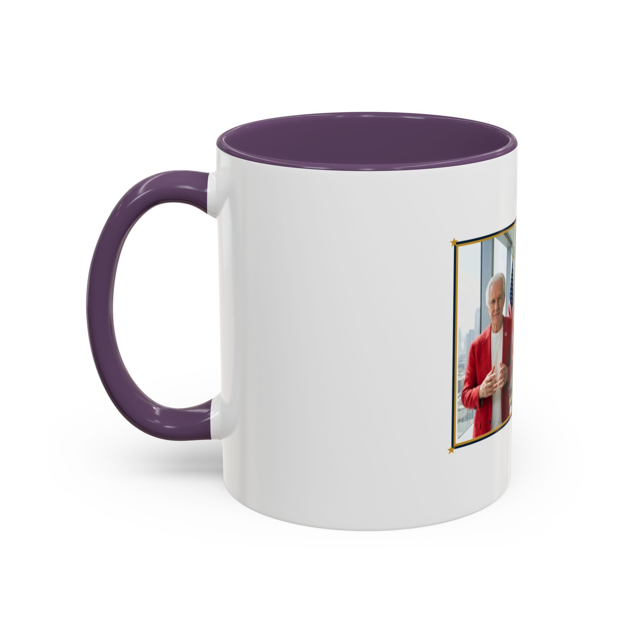 Altas World News "The Voice of Real America" Accent Coffee Mug — Patriotic Conservative Gift Mug for Men, 11oz / 15oz, Stay Proud Stay Informed