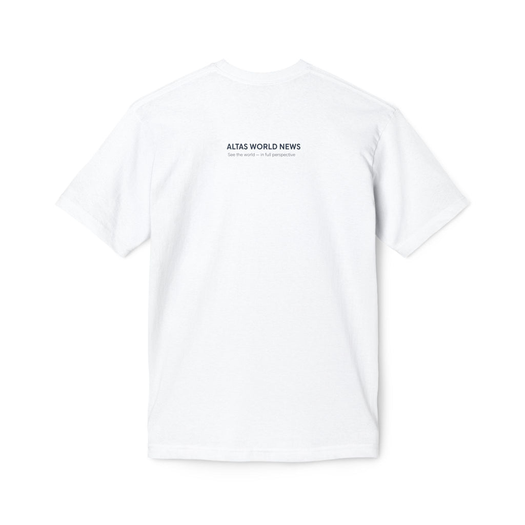 The Official Tee — White — See the world — in full perspective | Altas World News