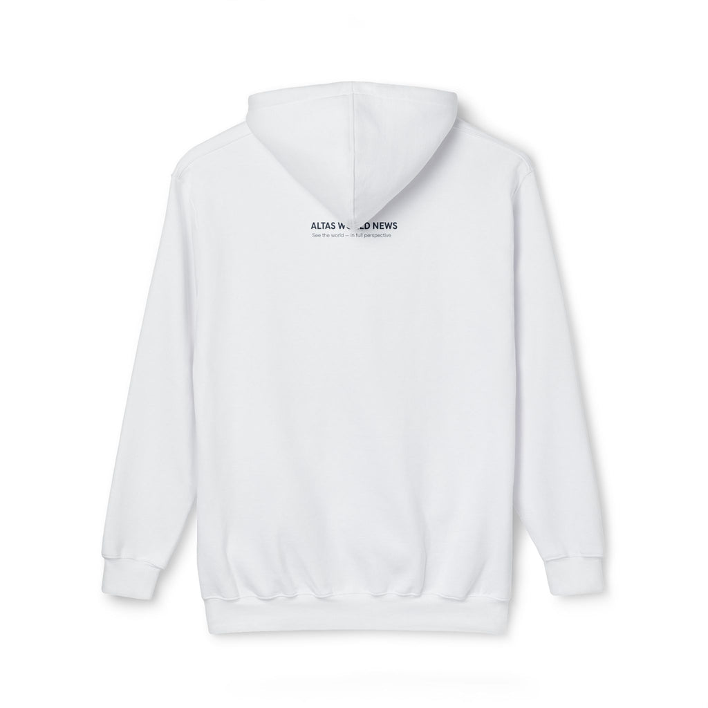 The Official Hoodie — White — See the world — in full perspective | Altas World News