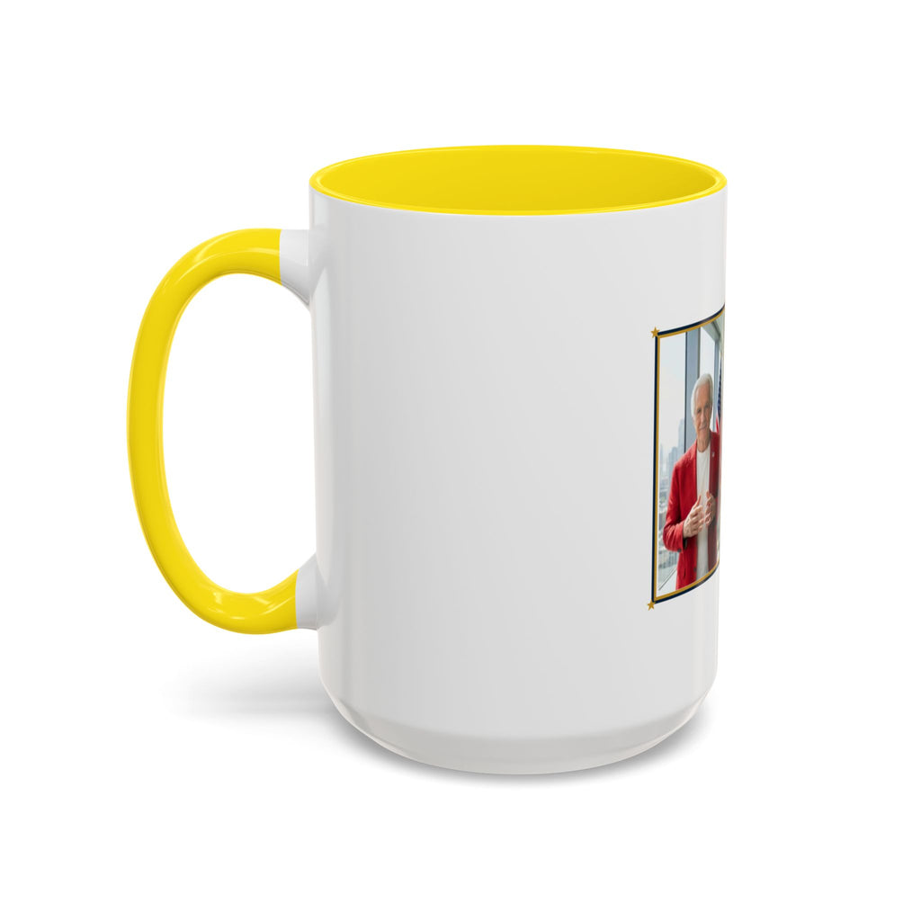 Altas World News "The Voice of Real America" Accent Coffee Mug — Patriotic Conservative Gift Mug for Men, 11oz / 15oz, Stay Proud Stay Informed