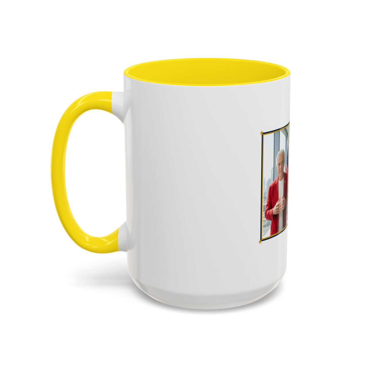 Altas World News "The Voice of Real America" Accent Coffee Mug — Patriotic Conservative Gift Mug for Men, 11oz / 15oz, Stay Proud Stay Informed