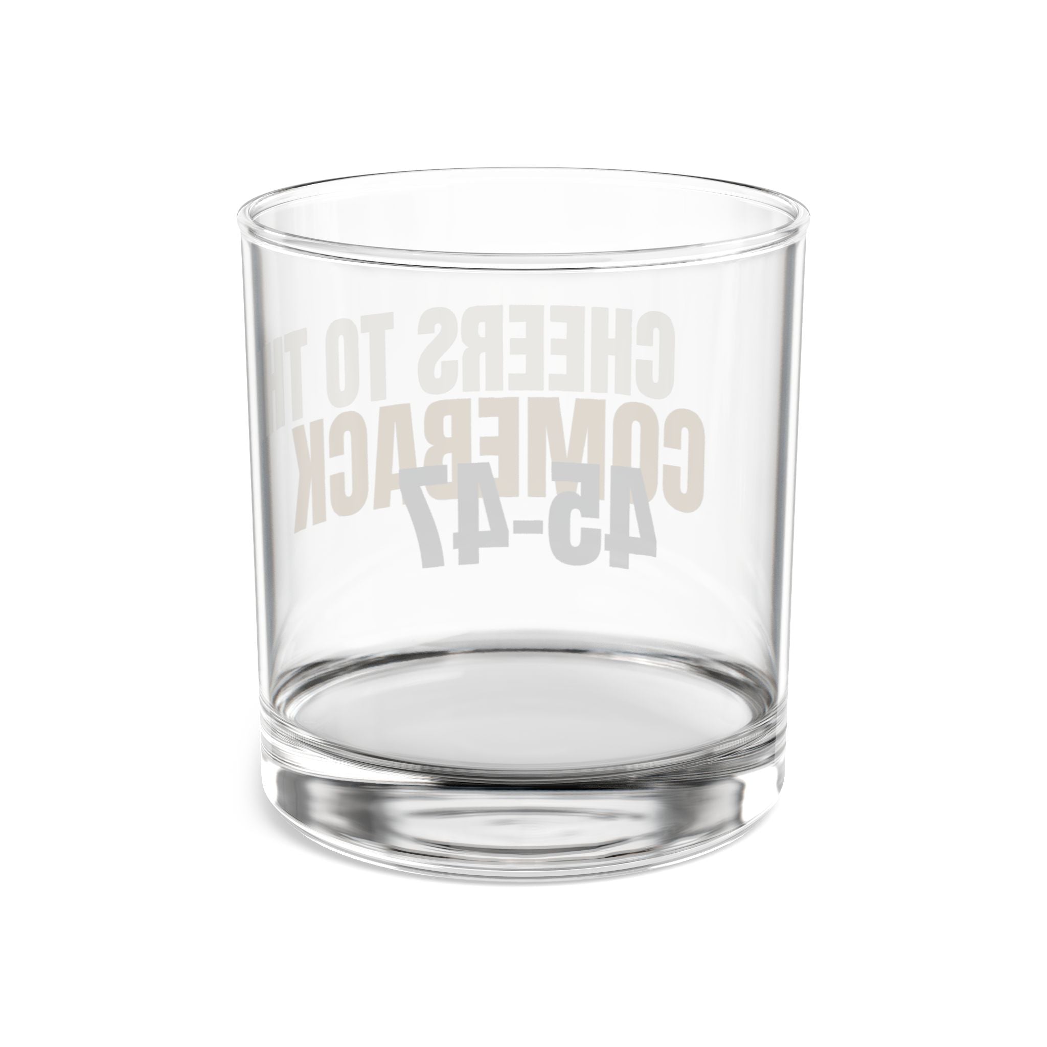 Cheers To The Comeback - 45-47 Patriotic Rocks Glass