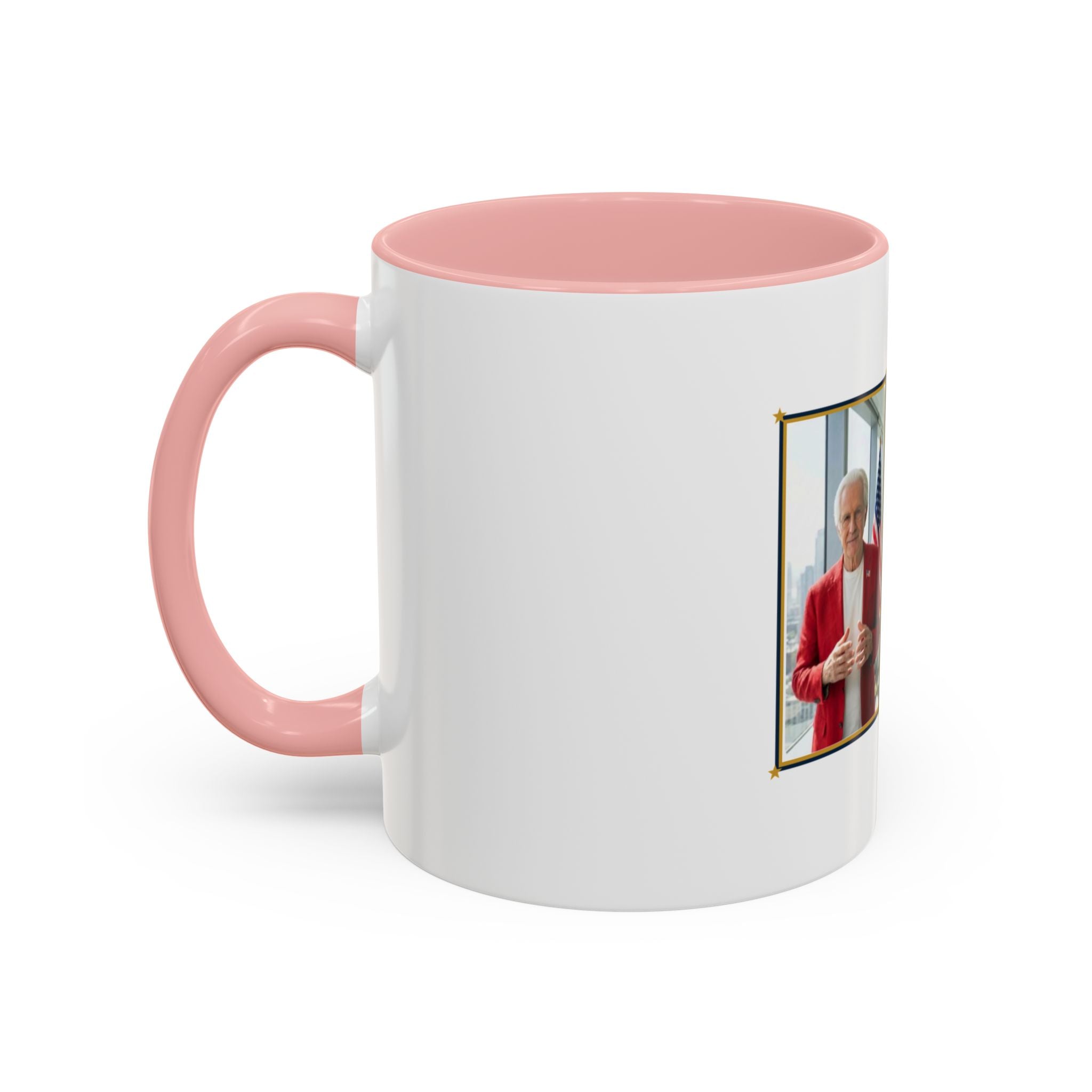 Altas World News "The Voice of Real America" Accent Coffee Mug — Patriotic Conservative Gift Mug for Men, 11oz / 15oz, Stay Proud Stay Informed