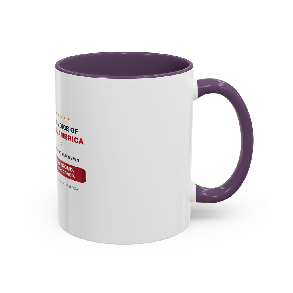 The Voice of Real America Accent Mug — Faith · Family · Freedom | Altas World News