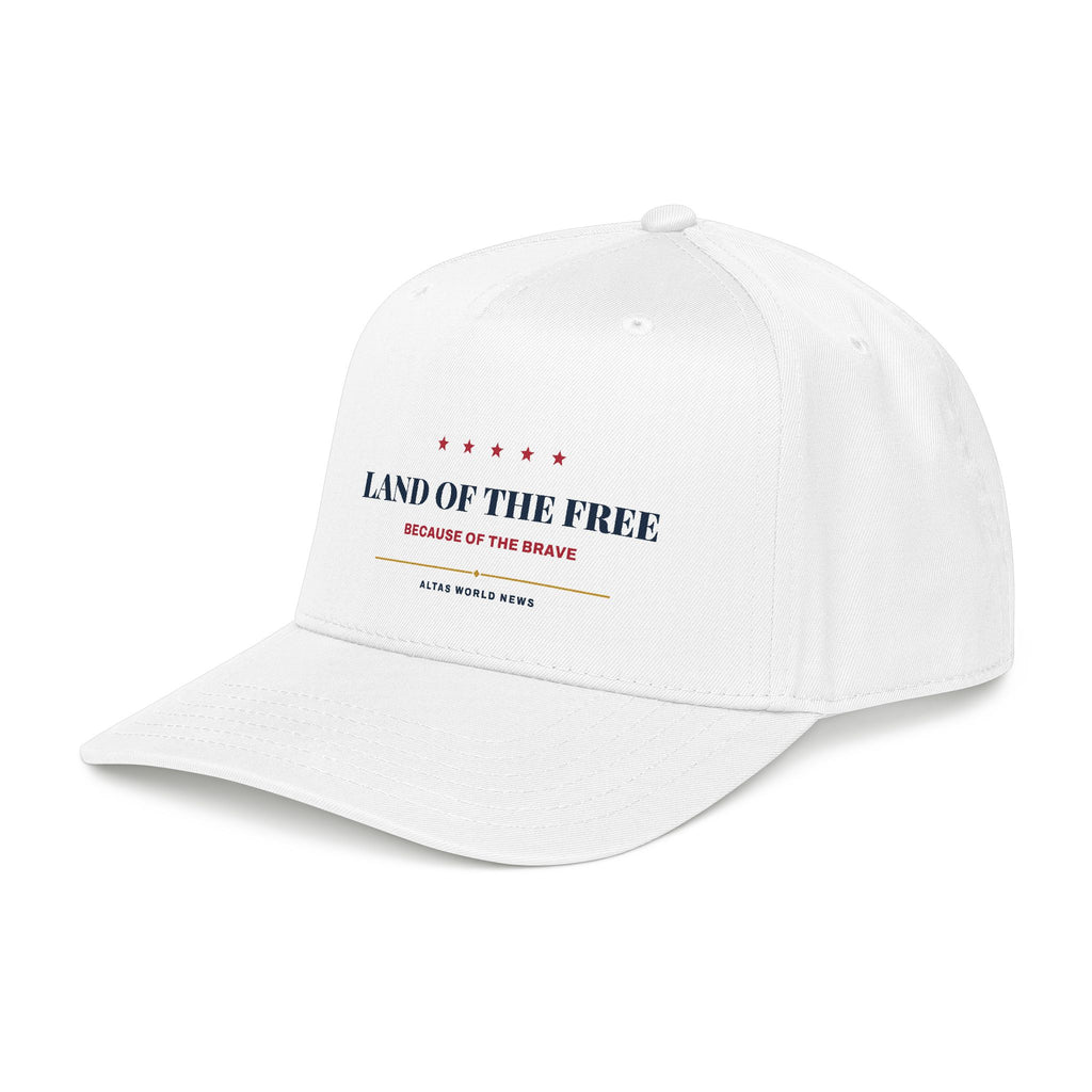 Land of the Free Baseball Cap — Because of the Brave | Altas World News