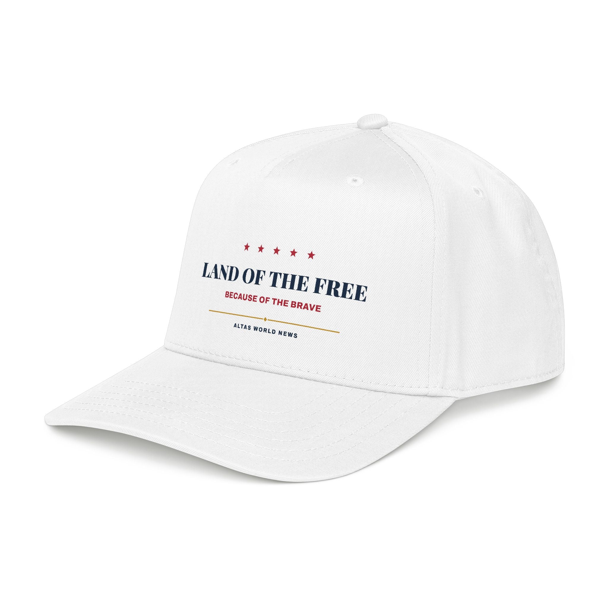 Land of the Free Baseball Cap — Because of the Brave | Altas World News