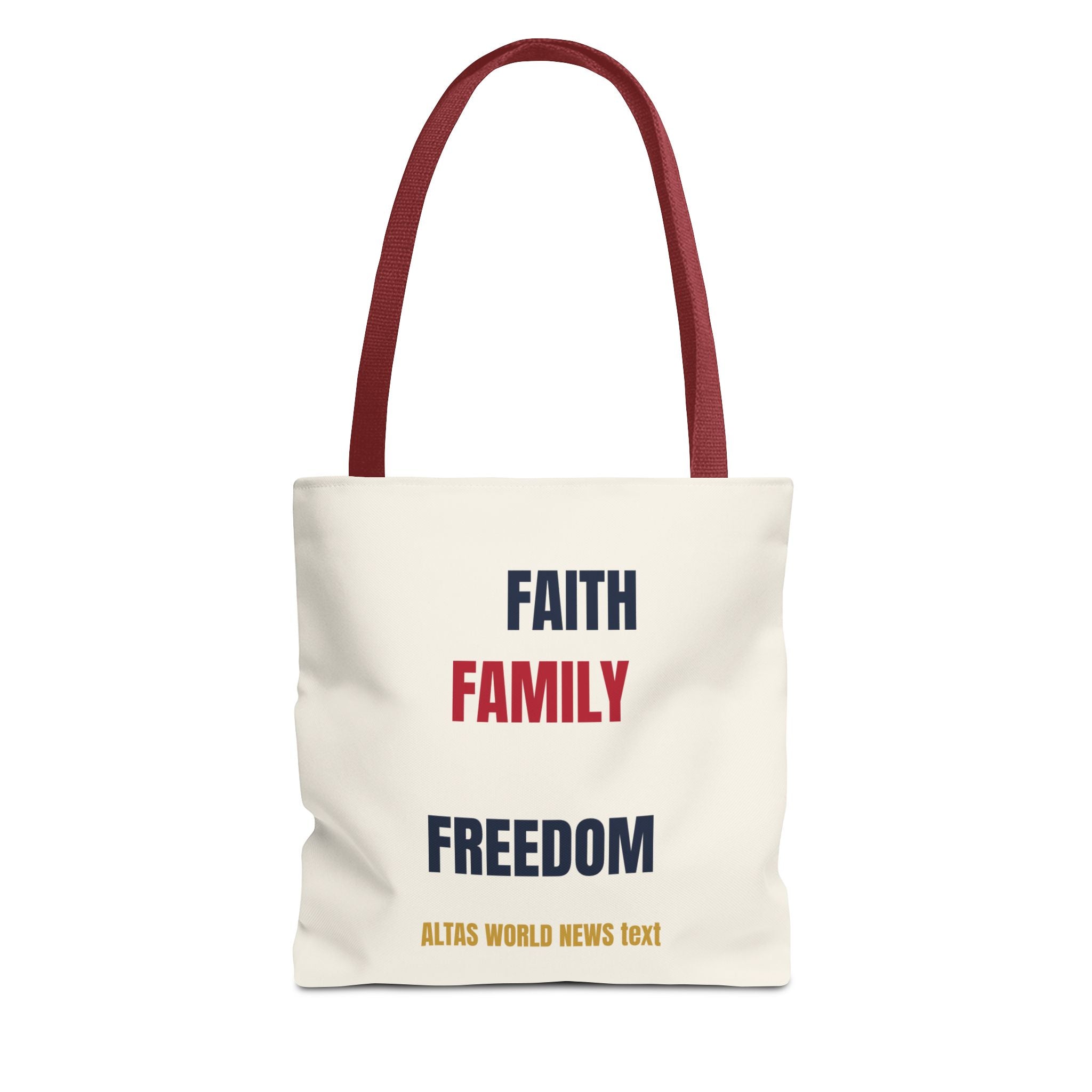 Faith Family Freedom Tote Bag — Patriotic Americana Canvas Tote | Altas World News