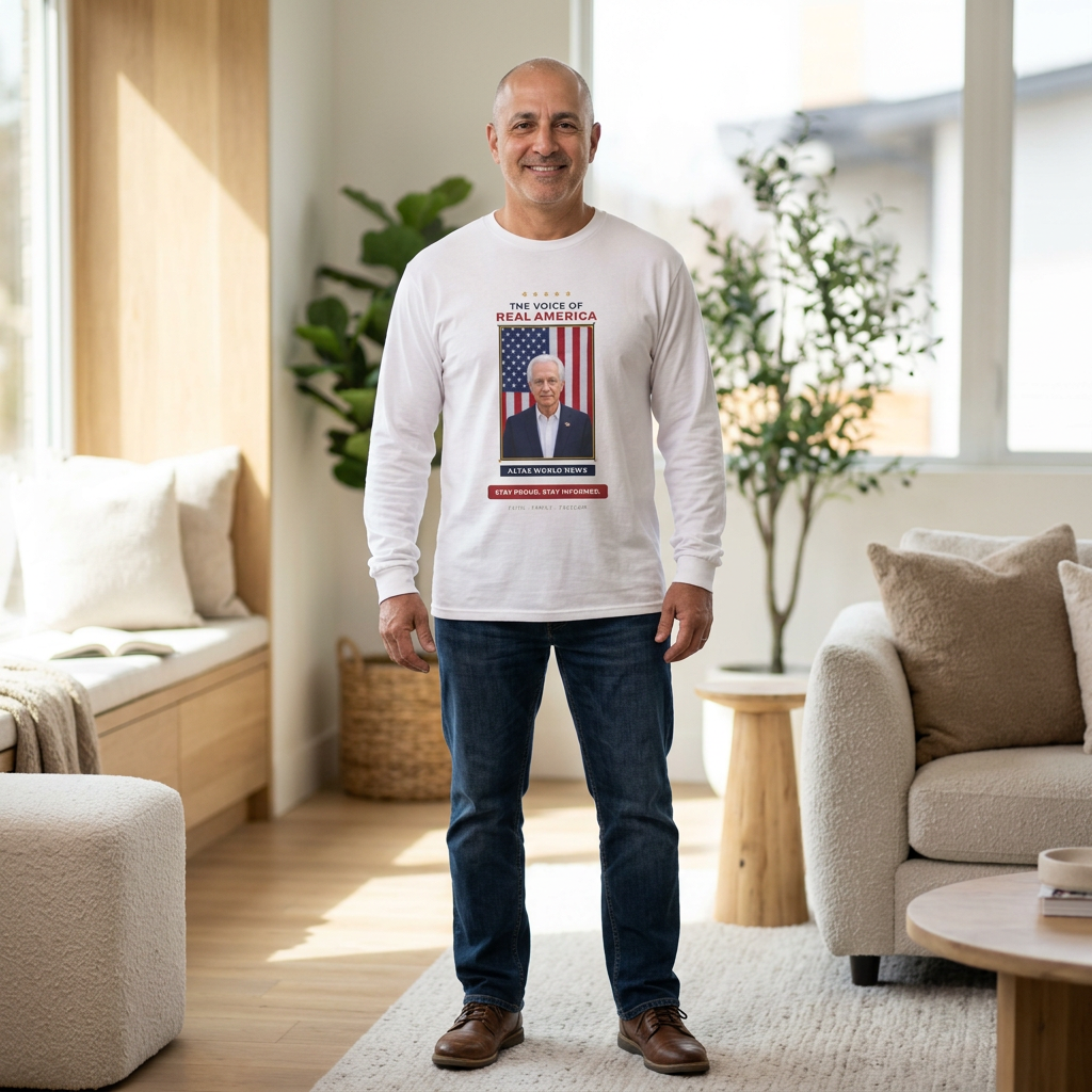 The Voice of Real America Long-Sleeve Tee | Altas World News