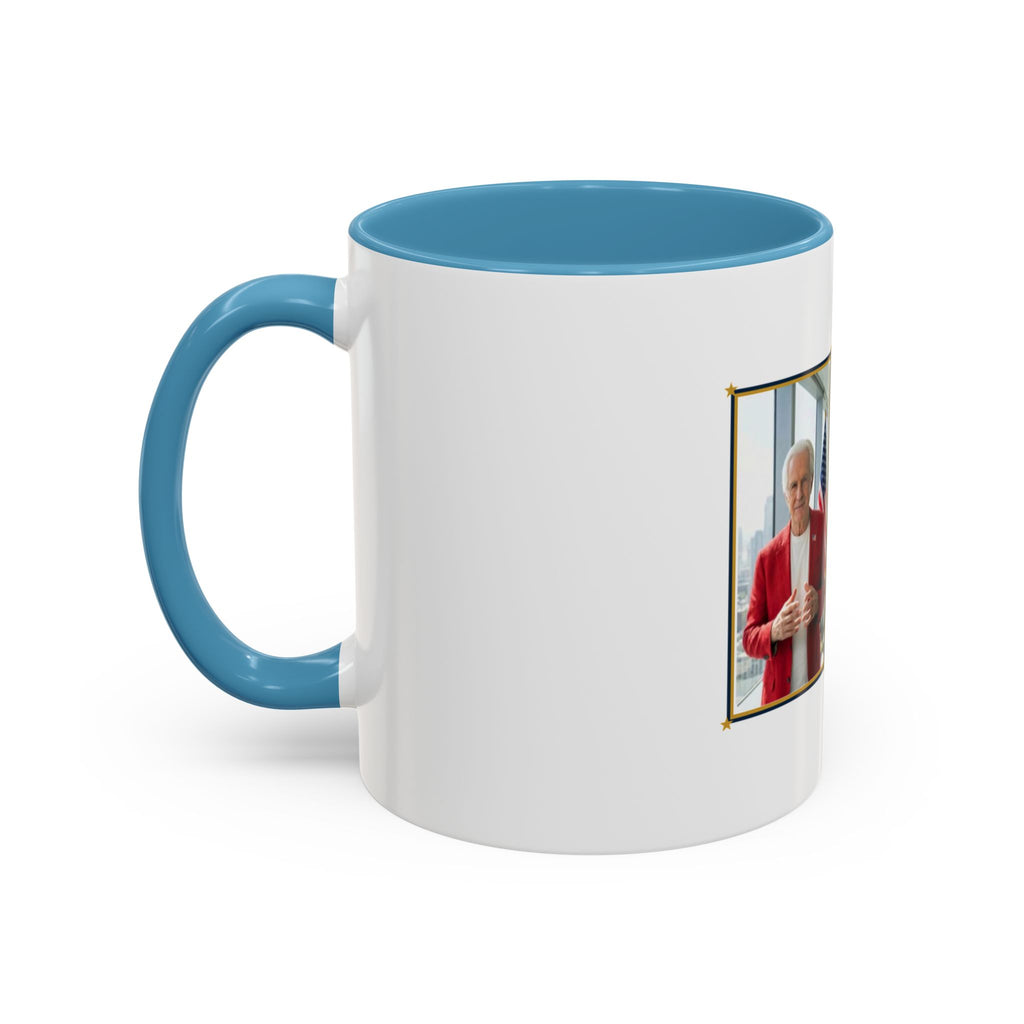 Altas World News "The Voice of Real America" Accent Coffee Mug — Patriotic Conservative Gift Mug for Men, 11oz / 15oz, Stay Proud Stay Informed