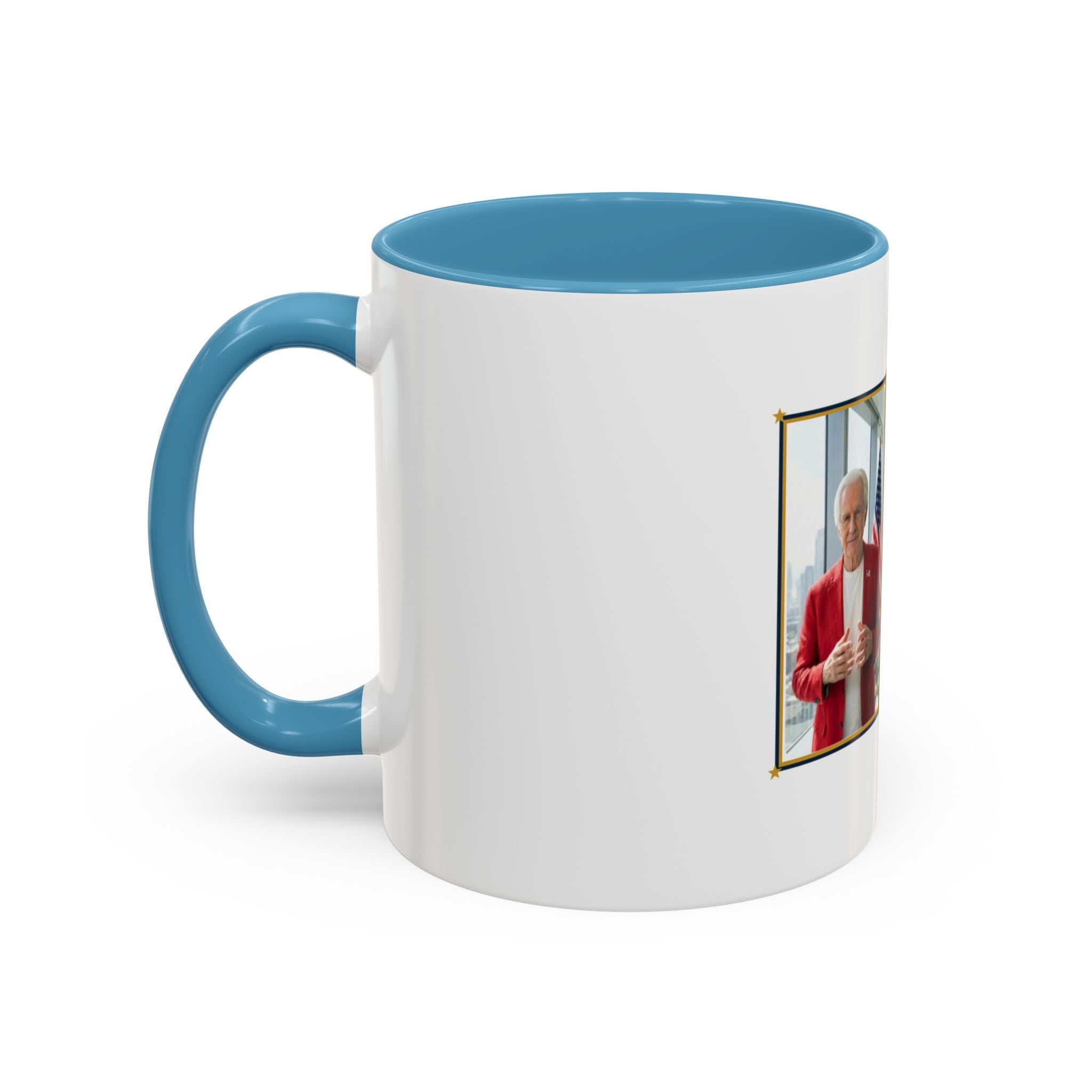 Altas World News "The Voice of Real America" Accent Coffee Mug — Patriotic Conservative Gift Mug for Men, 11oz / 15oz, Stay Proud Stay Informed