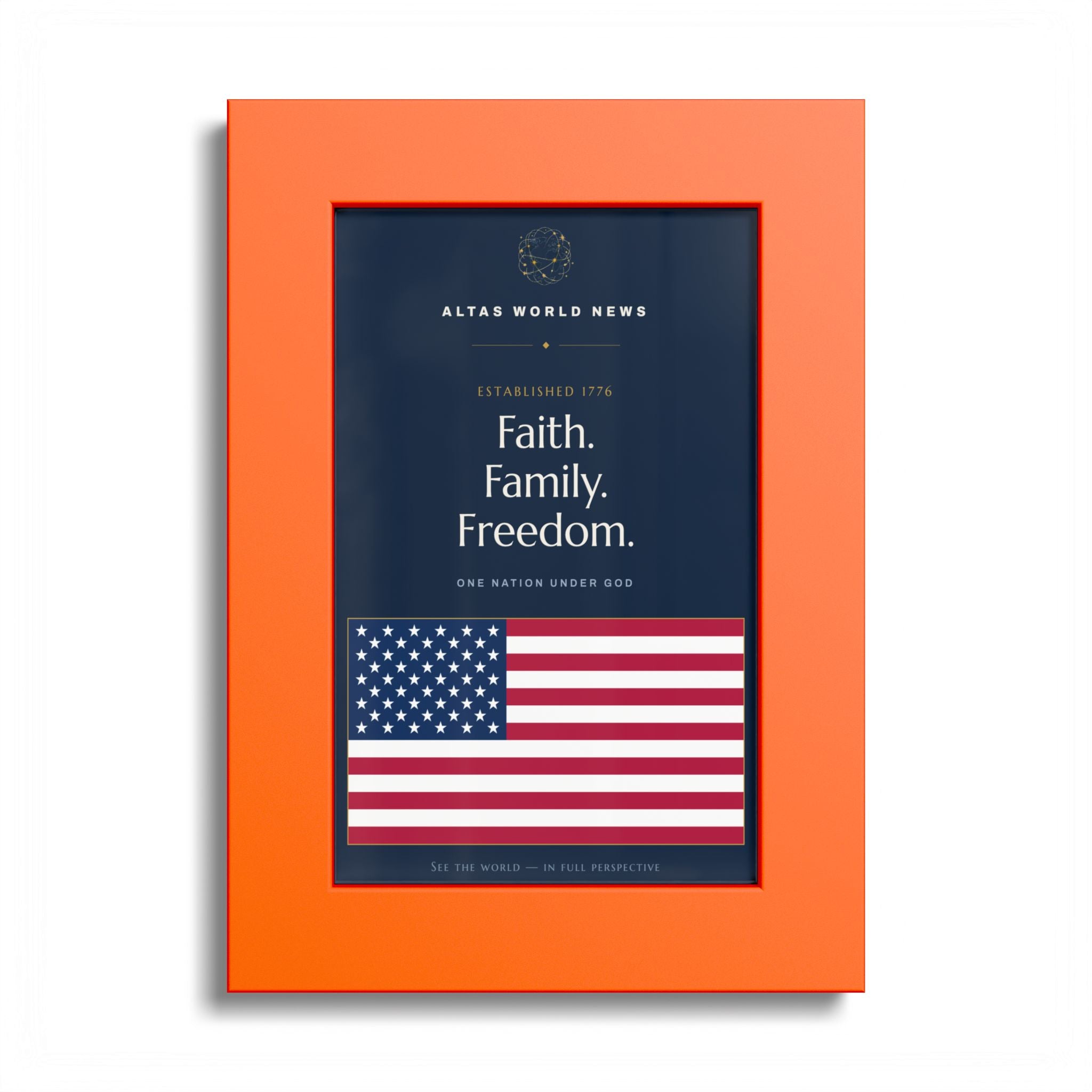 Faith. Family. Freedom. — One Nation Under God | Premium American Wall Print