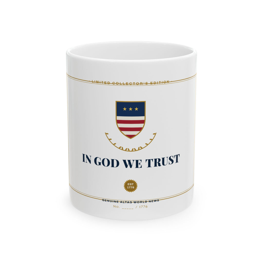 In God We Trust Collector's Mug — Est. 1776 | Altas World News