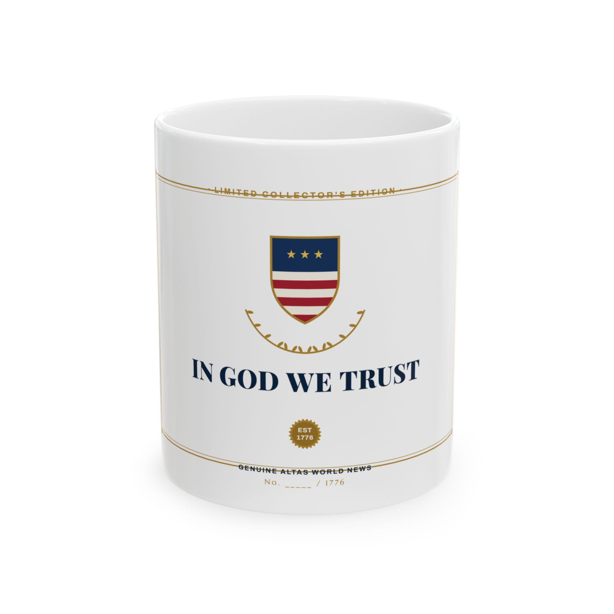In God We Trust Collector's Mug — Est. 1776 | Altas World News