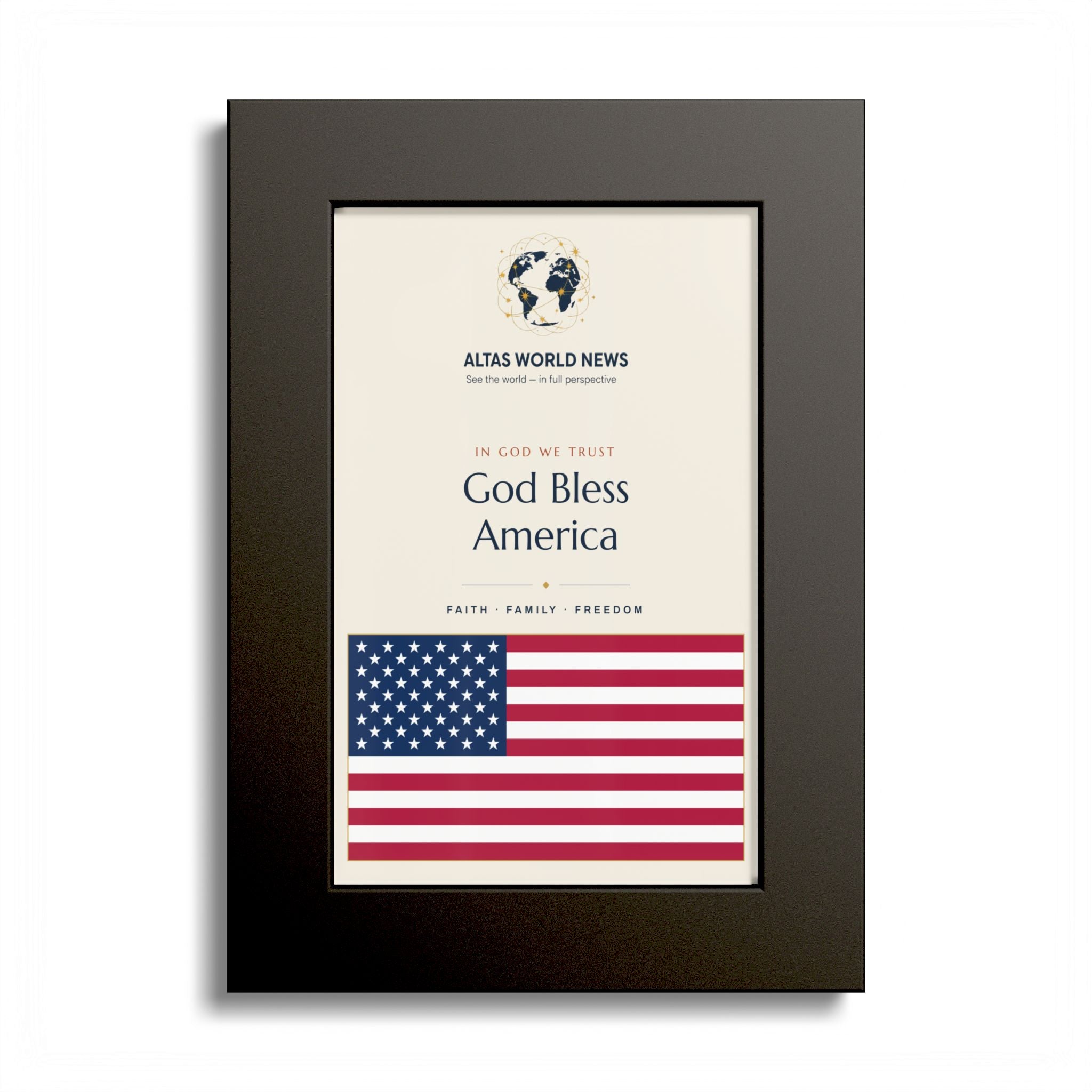 God Bless America Wall Print — The Gift for the Patriot Who Has Everything