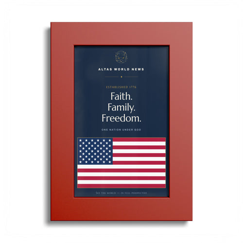 Faith. Family. Freedom. — One Nation Under God | Premium American Wall Print