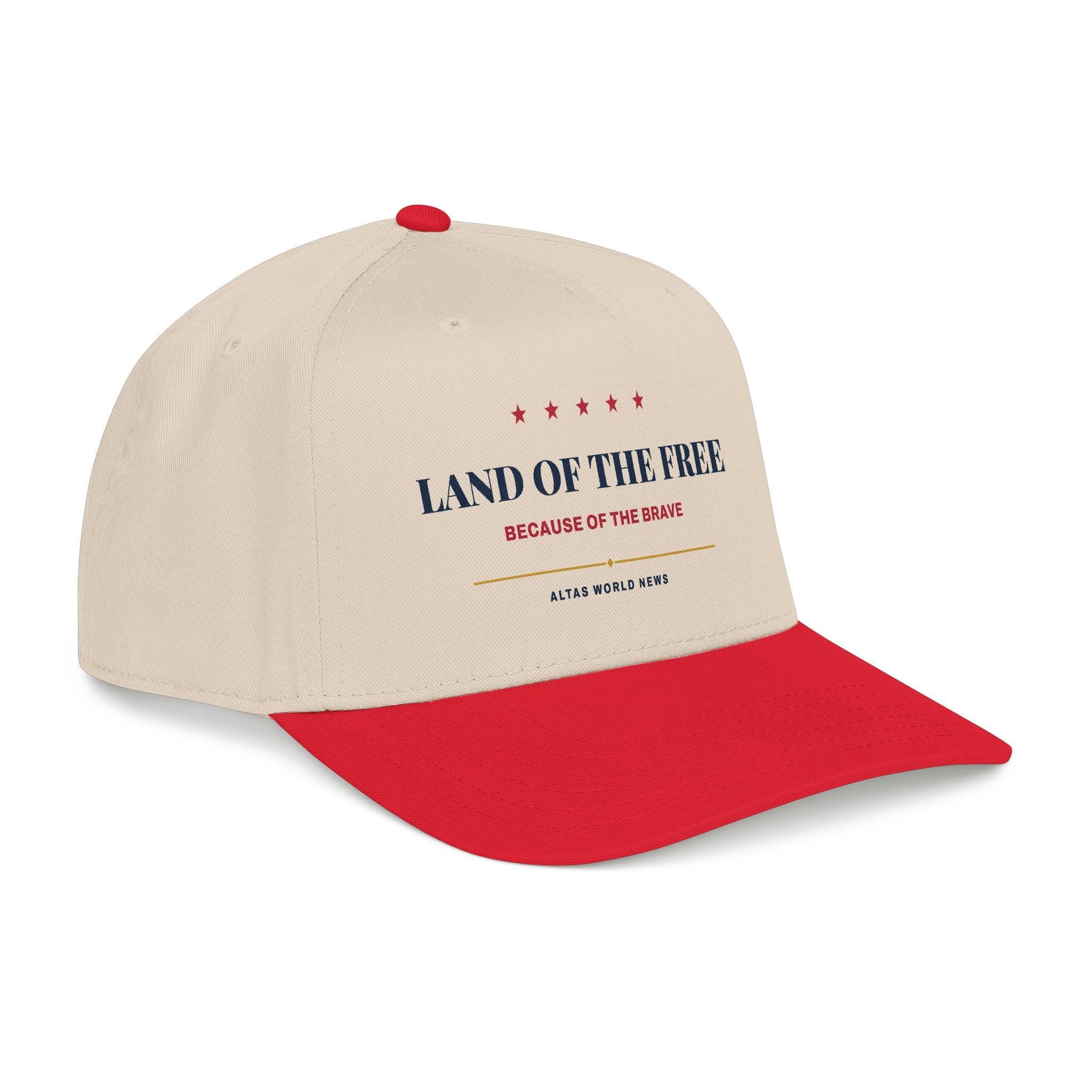 Land of the Free Baseball Cap — Because of the Brave | Altas World News