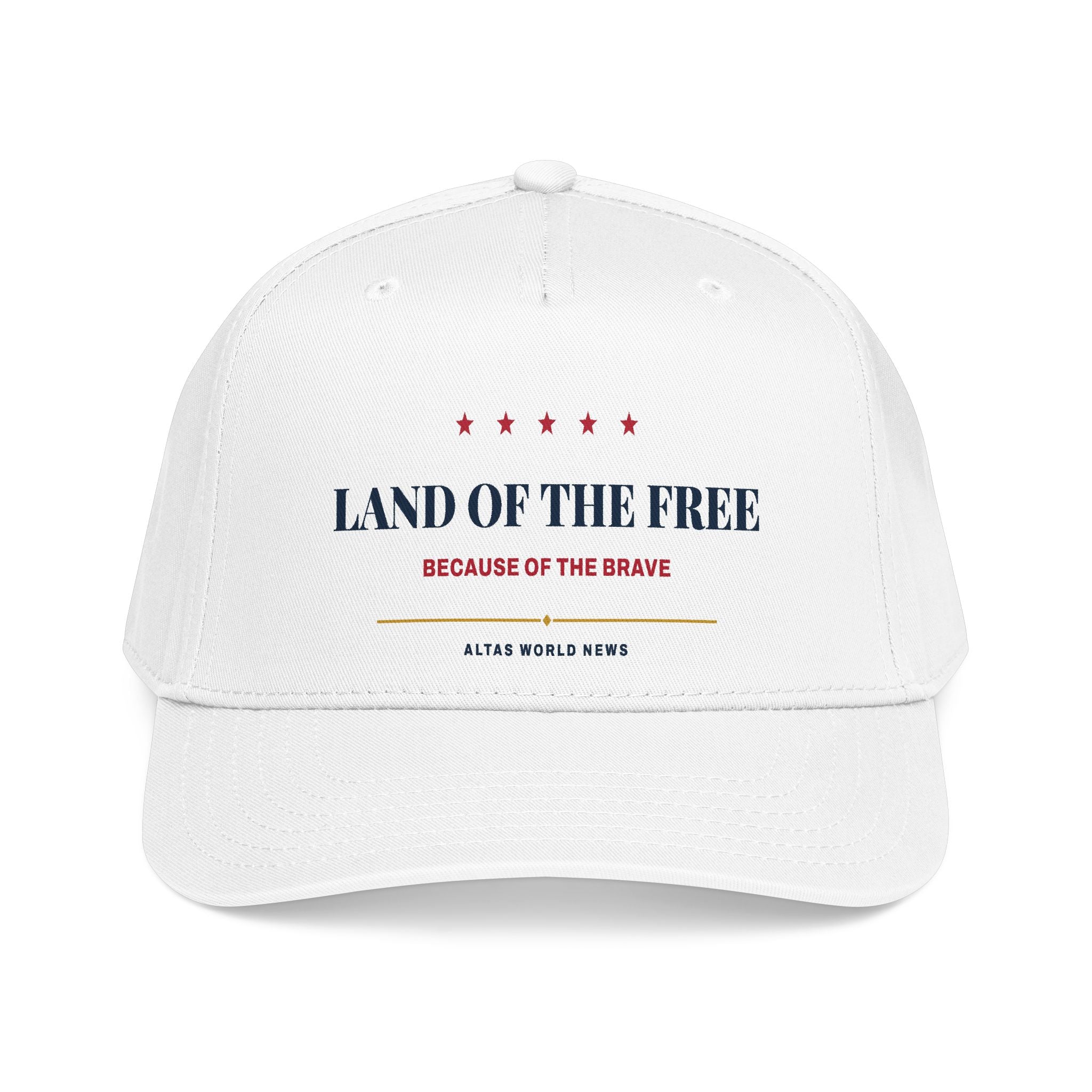 Land of the Free Baseball Cap — Because of the Brave | Altas World News