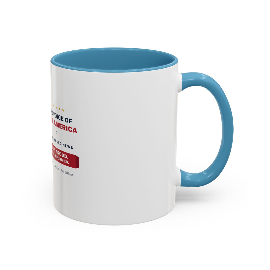 The Voice of Real America Accent Mug — Faith · Family · Freedom | Altas World News