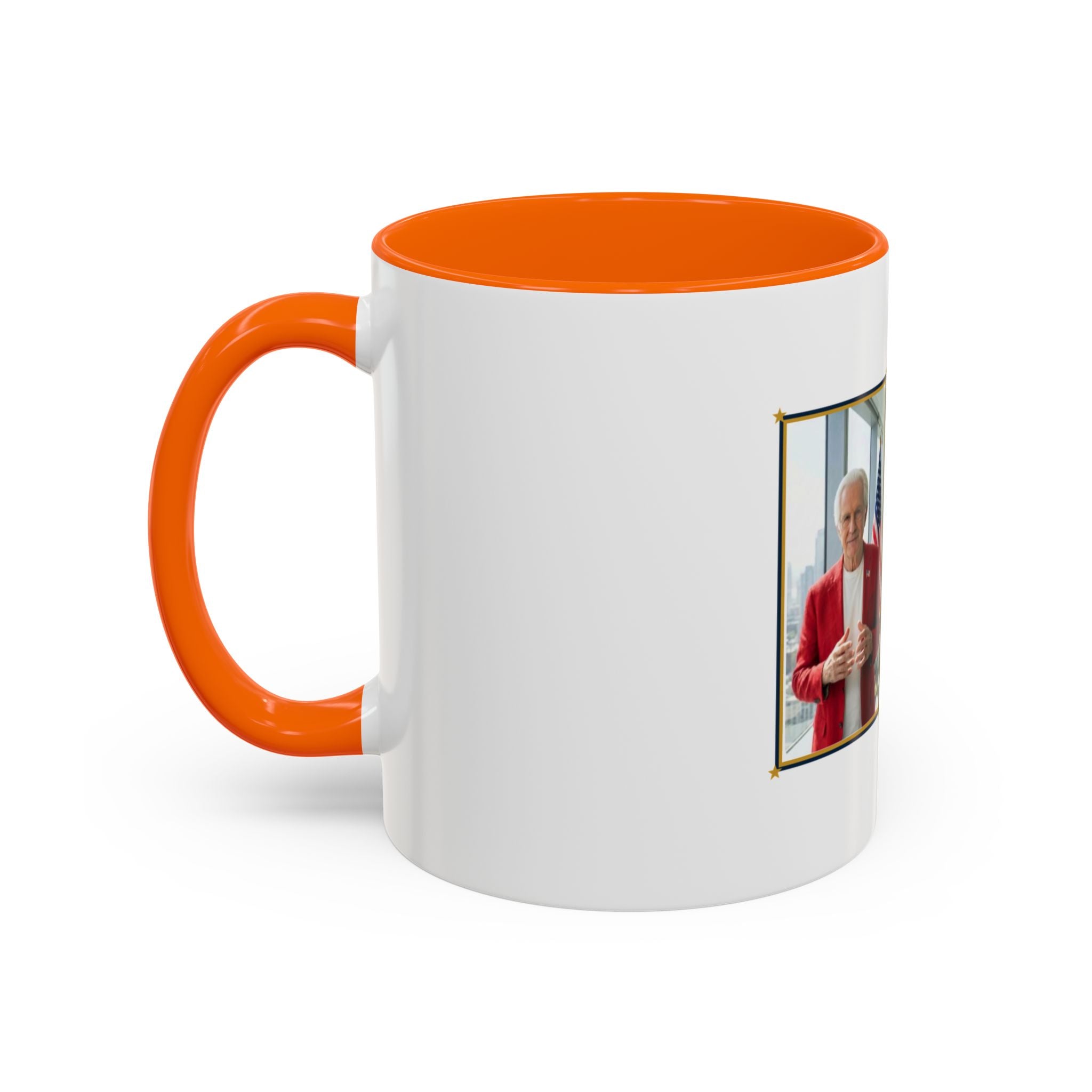 Altas World News "The Voice of Real America" Accent Coffee Mug — Patriotic Conservative Gift Mug for Men, 11oz / 15oz, Stay Proud Stay Informed