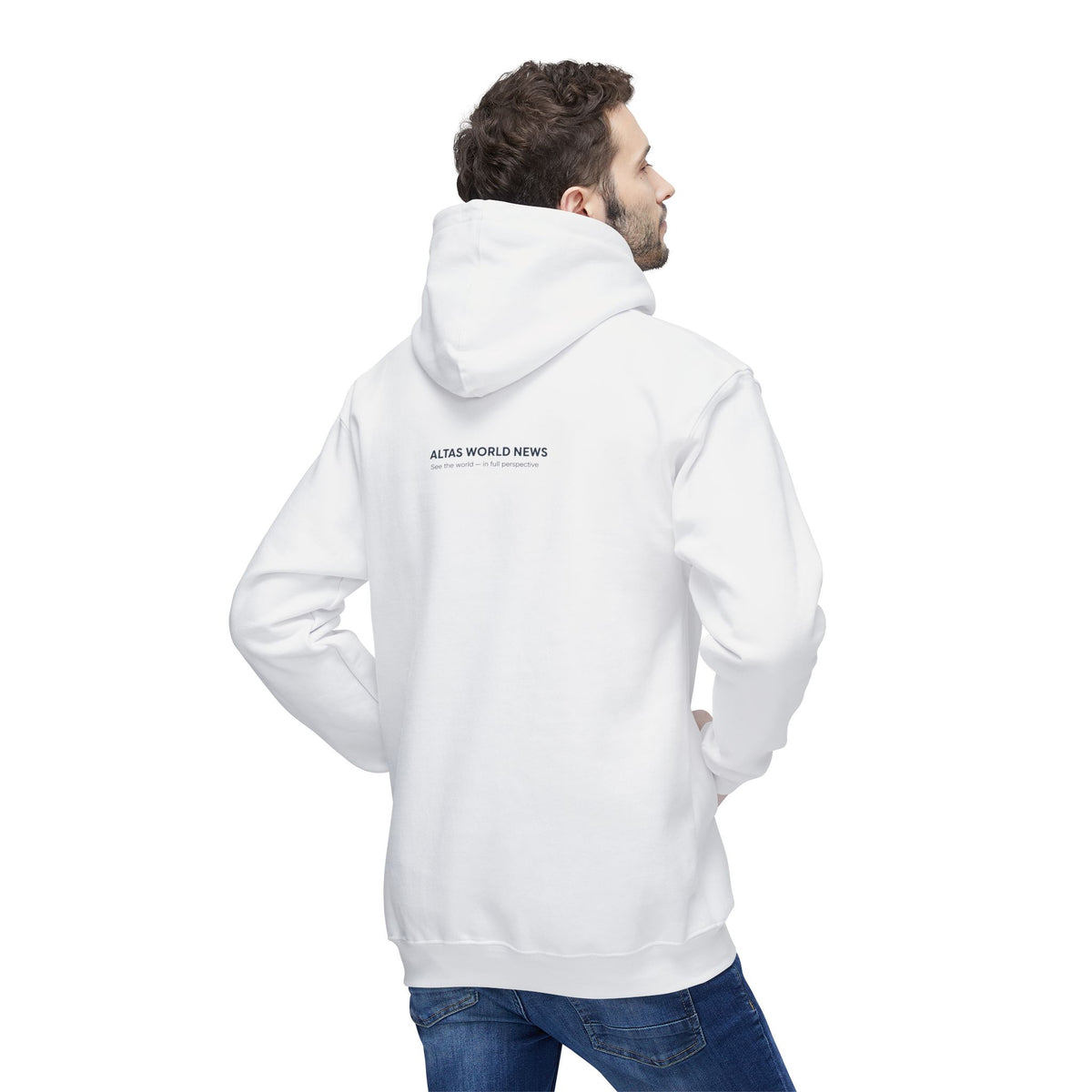 The Official Hoodie — White — See the world — in full perspective | Altas World News