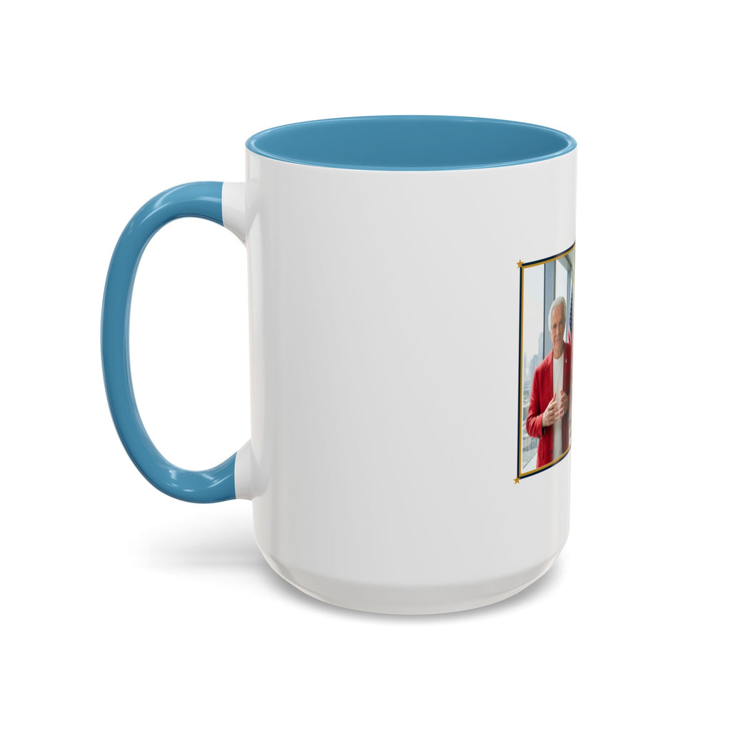 Altas World News "The Voice of Real America" Accent Coffee Mug — Patriotic Conservative Gift Mug for Men, 11oz / 15oz, Stay Proud Stay Informed