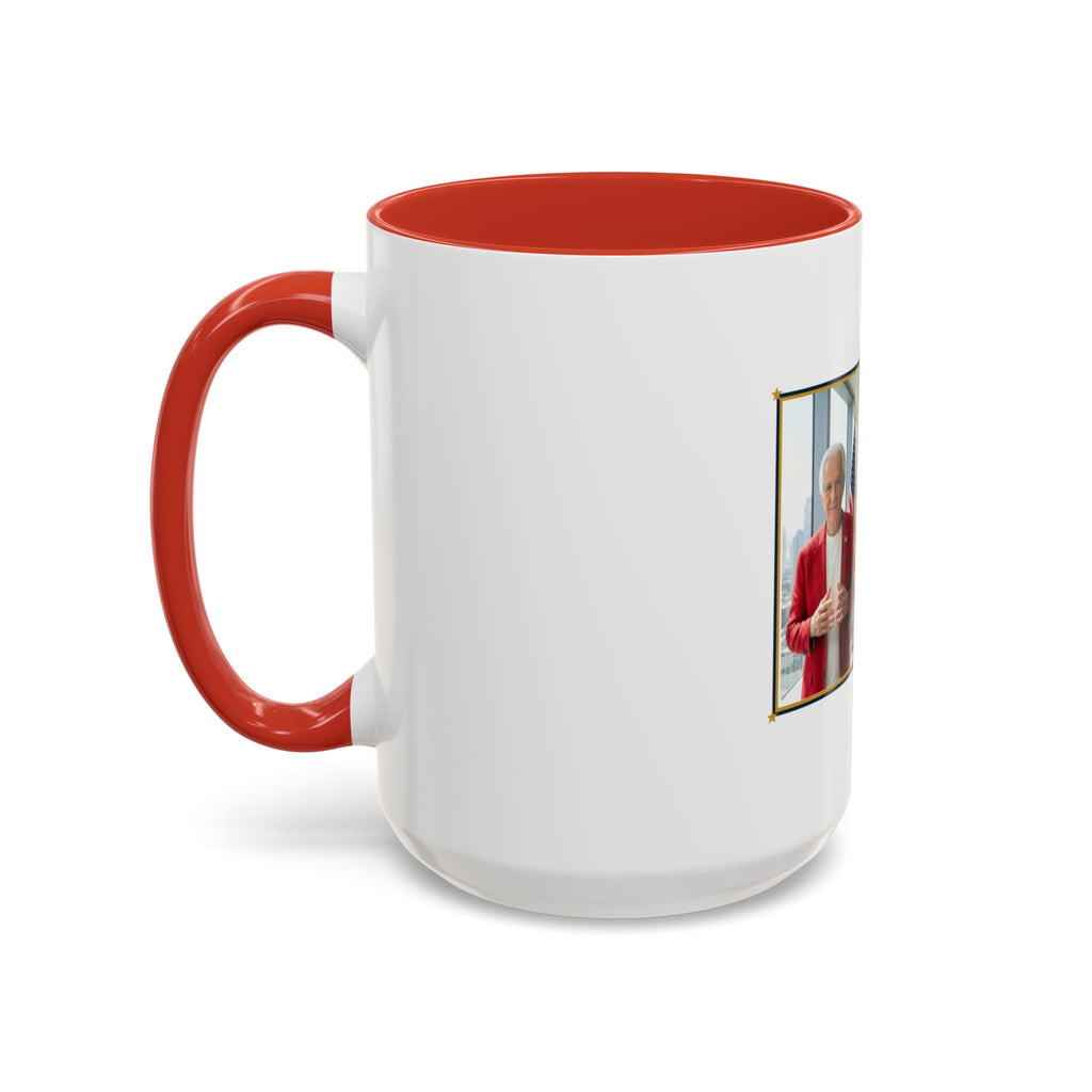 Altas World News "The Voice of Real America" Accent Coffee Mug — Patriotic Conservative Gift Mug for Men, 11oz / 15oz, Stay Proud Stay Informed