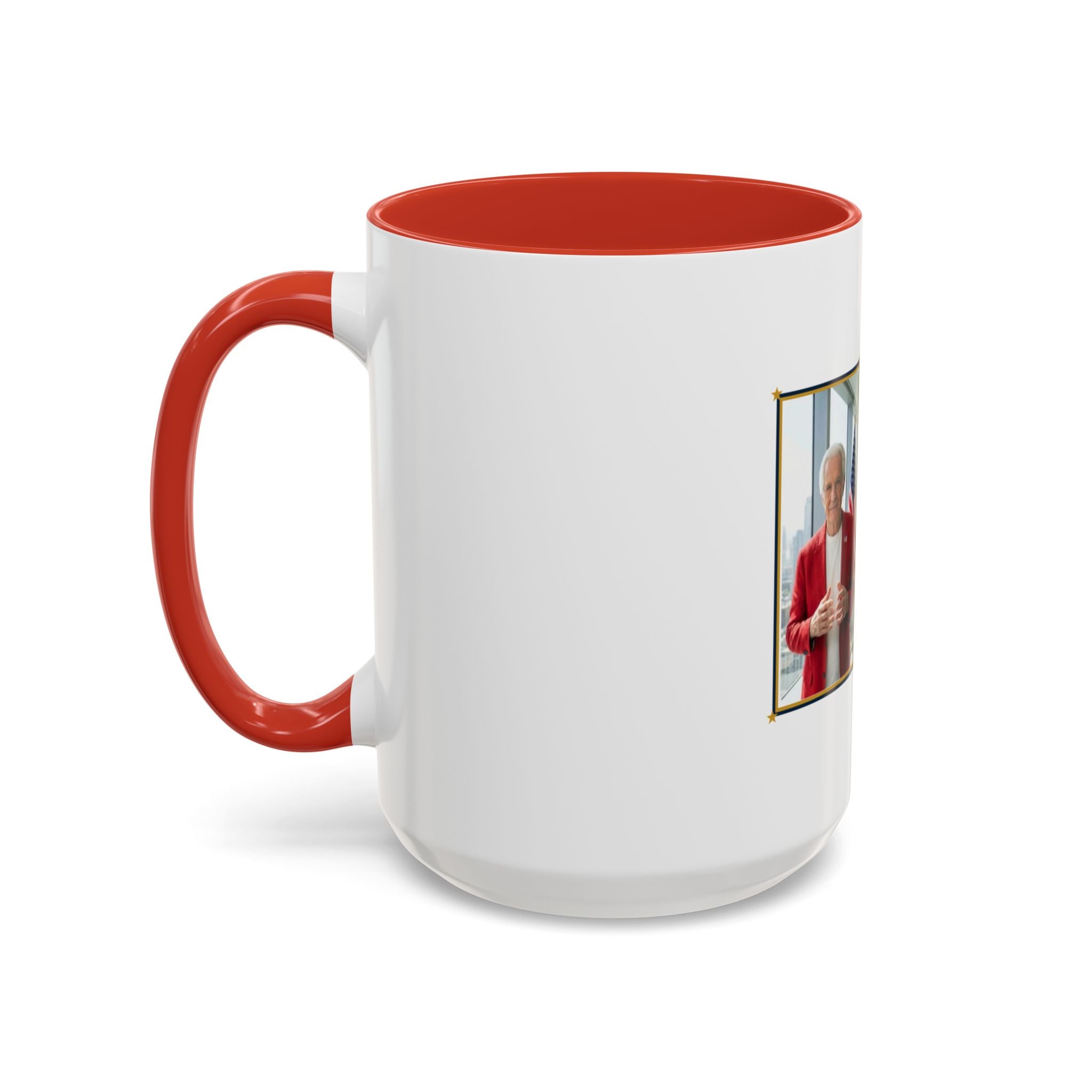 Altas World News "The Voice of Real America" Accent Coffee Mug — Patriotic Conservative Gift Mug for Men, 11oz / 15oz, Stay Proud Stay Informed