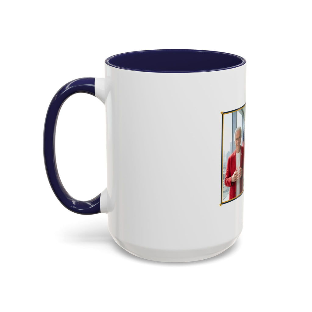 Altas World News "The Voice of Real America" Accent Coffee Mug — Patriotic Conservative Gift Mug for Men, 11oz / 15oz, Stay Proud Stay Informed