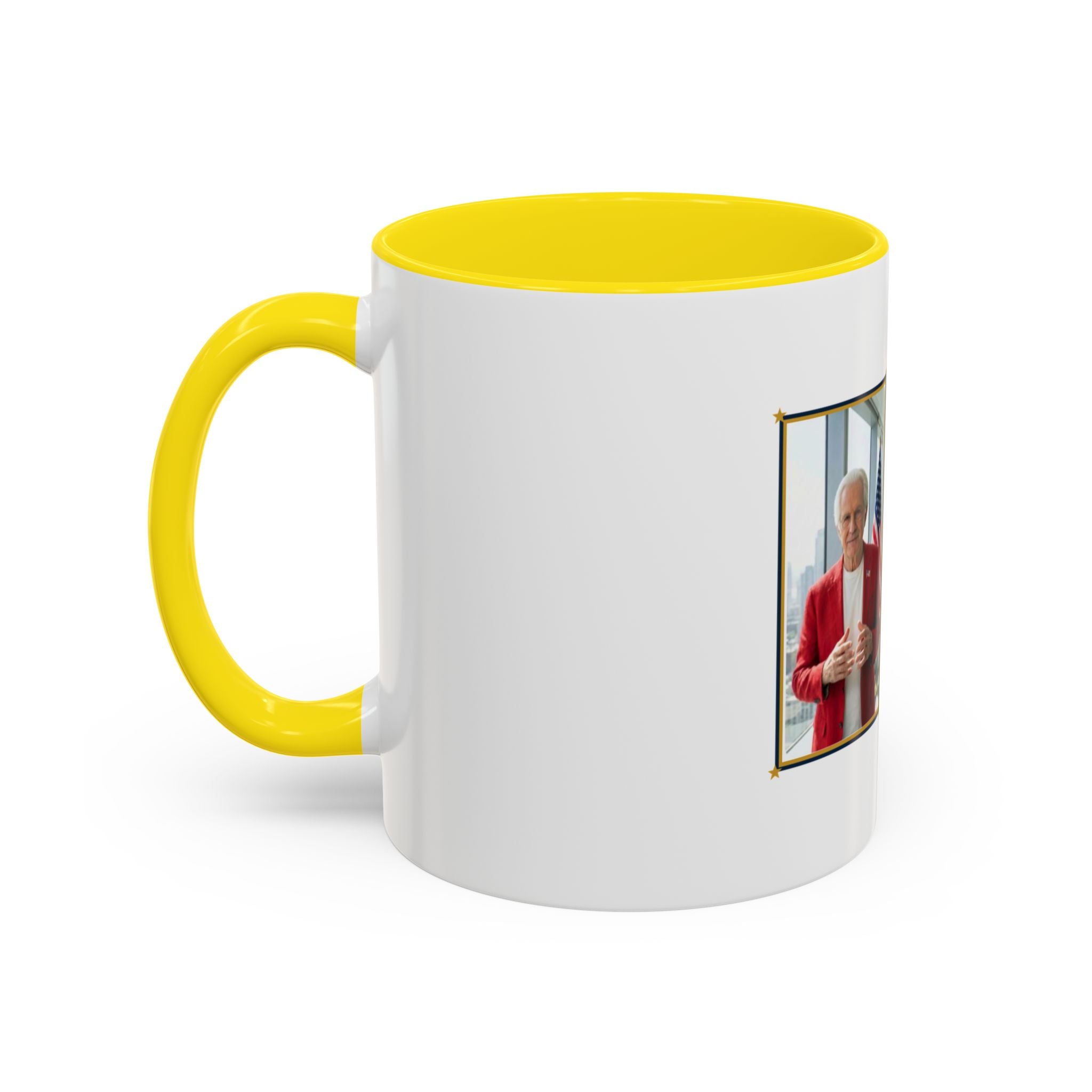Altas World News "The Voice of Real America" Accent Coffee Mug — Patriotic Conservative Gift Mug for Men, 11oz / 15oz, Stay Proud Stay Informed