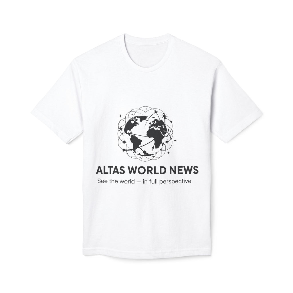 The Official Tee — White — See the world — in full perspective | Altas World News