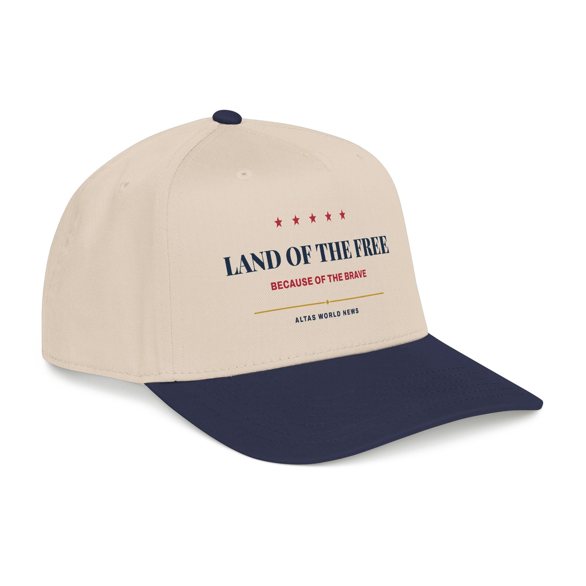 Land of the Free Baseball Cap — Because of the Brave | Altas World News
