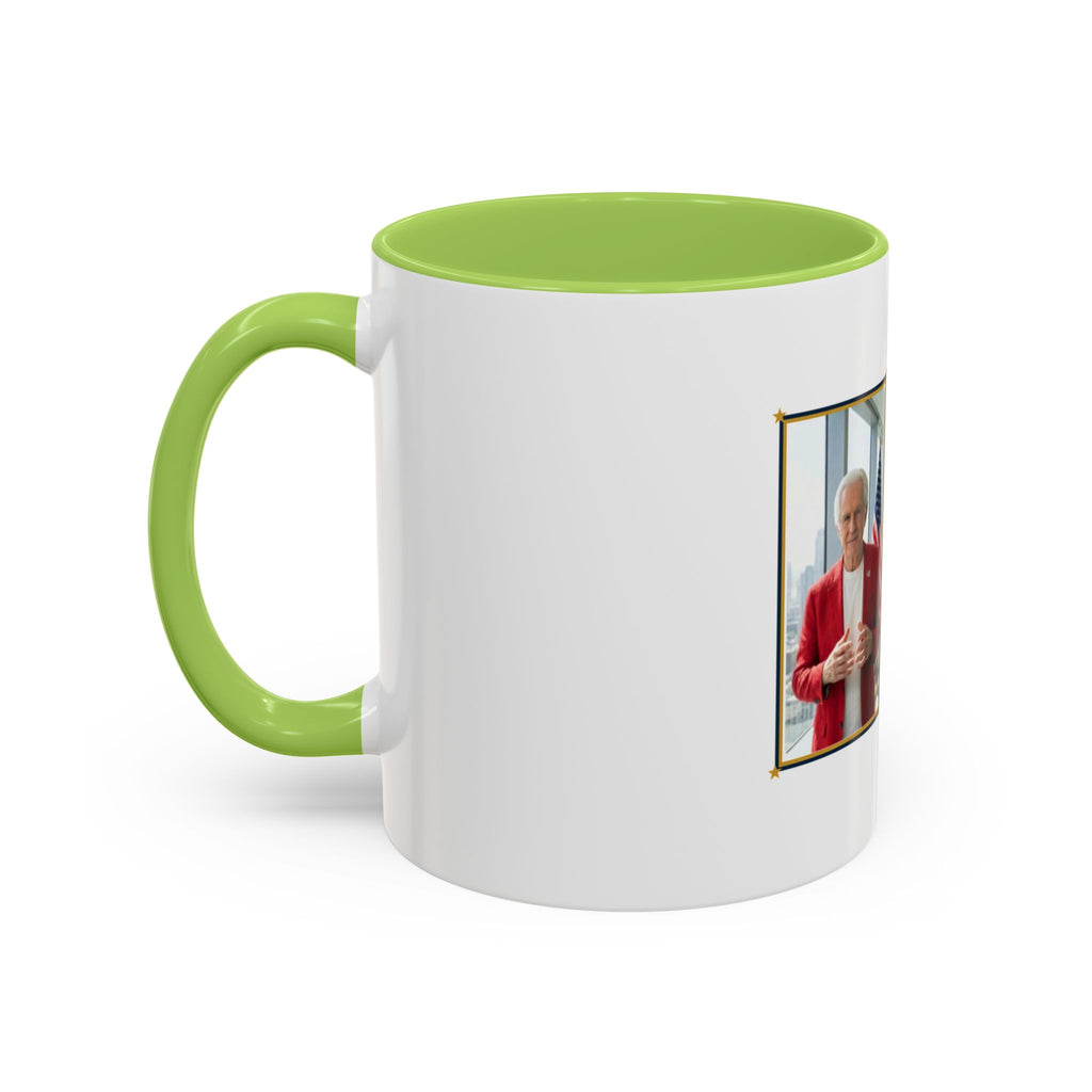Altas World News "The Voice of Real America" Accent Coffee Mug — Patriotic Conservative Gift Mug for Men, 11oz / 15oz, Stay Proud Stay Informed