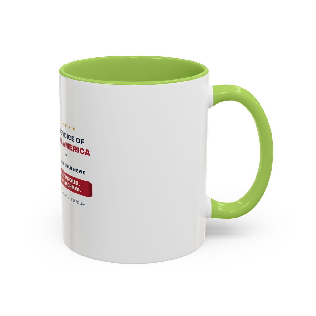 The Voice of Real America Accent Mug — Faith · Family · Freedom | Altas World News