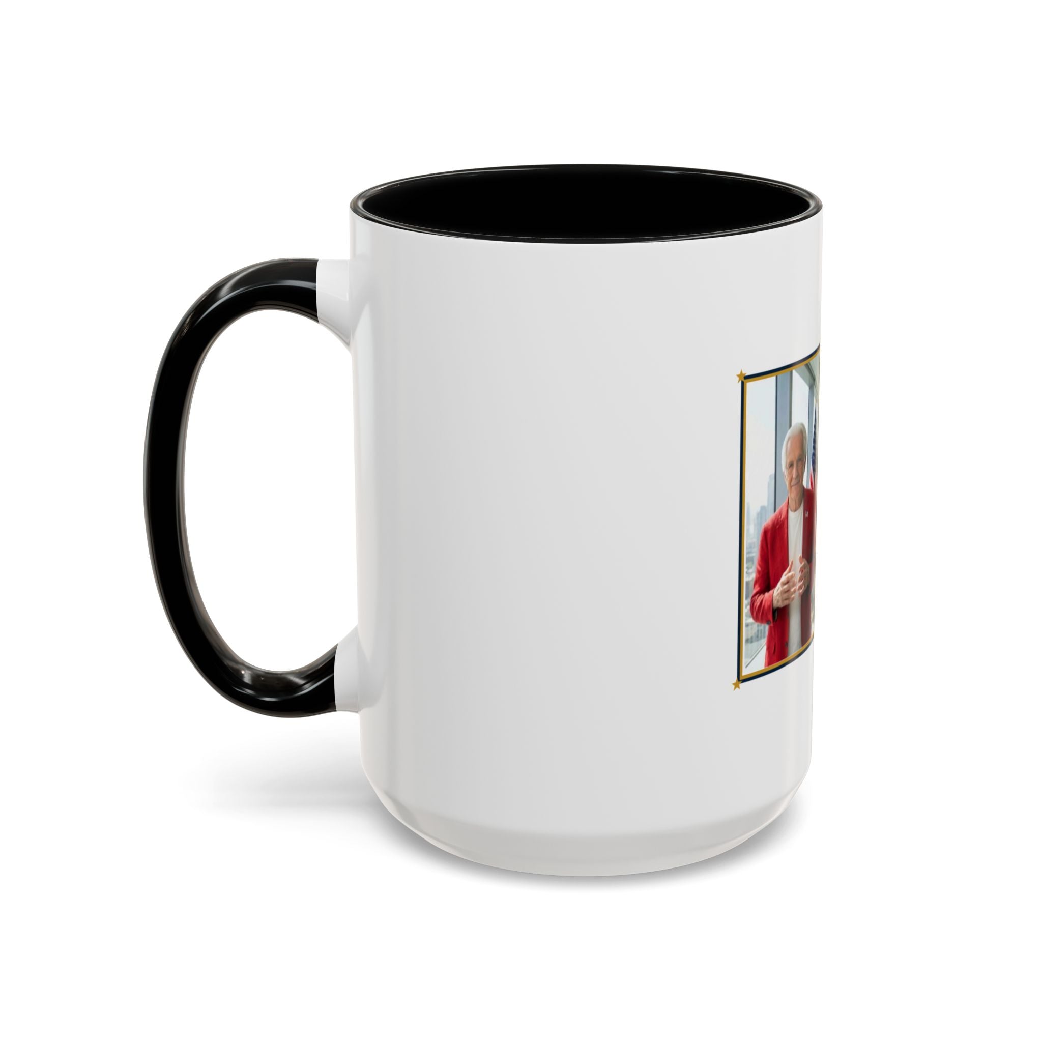 Altas World News "The Voice of Real America" Accent Coffee Mug — Patriotic Conservative Gift Mug for Men, 11oz / 15oz, Stay Proud Stay Informed