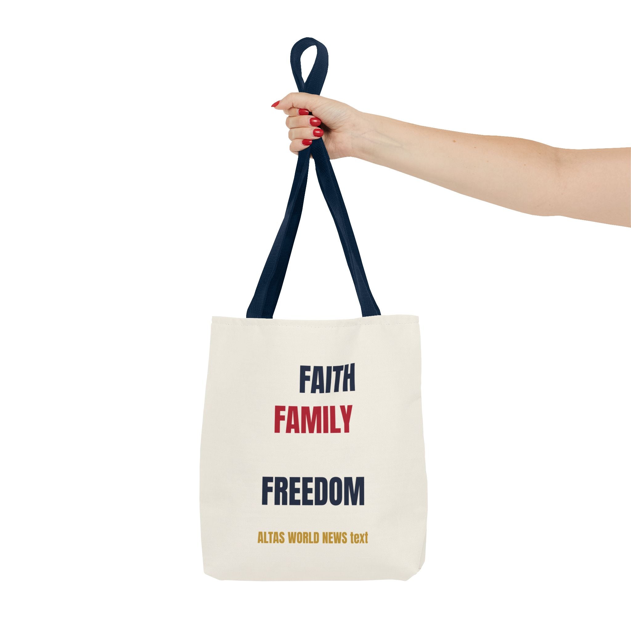 Faith Family Freedom Tote Bag — Patriotic Americana Canvas Tote | Altas World News
