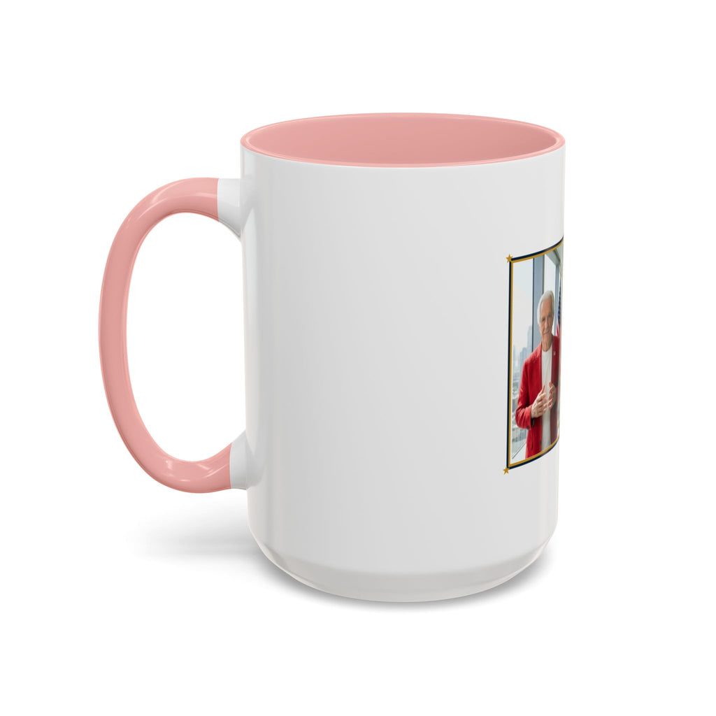 Altas World News "The Voice of Real America" Accent Coffee Mug — Patriotic Conservative Gift Mug for Men, 11oz / 15oz, Stay Proud Stay Informed