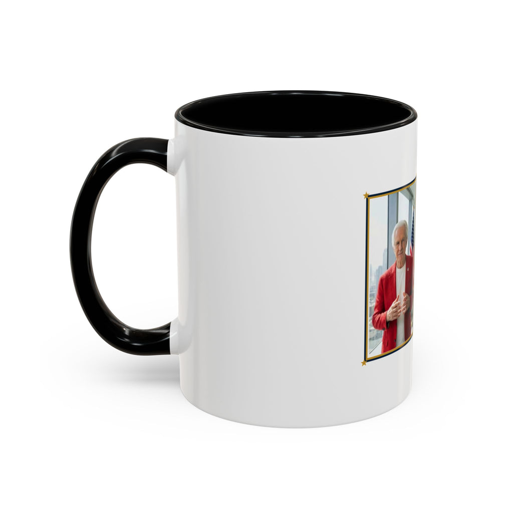 Altas World News "The Voice of Real America" Accent Coffee Mug — Patriotic Conservative Gift Mug for Men, 11oz / 15oz, Stay Proud Stay Informed