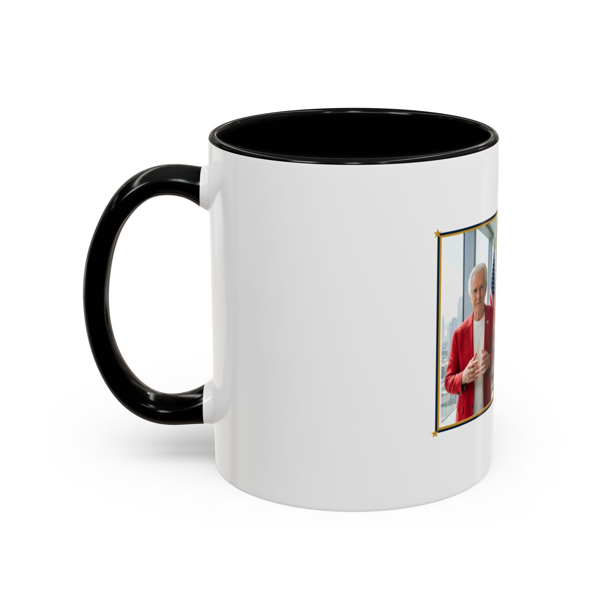 Altas World News "The Voice of Real America" Accent Coffee Mug — Patriotic Conservative Gift Mug for Men, 11oz / 15oz, Stay Proud Stay Informed